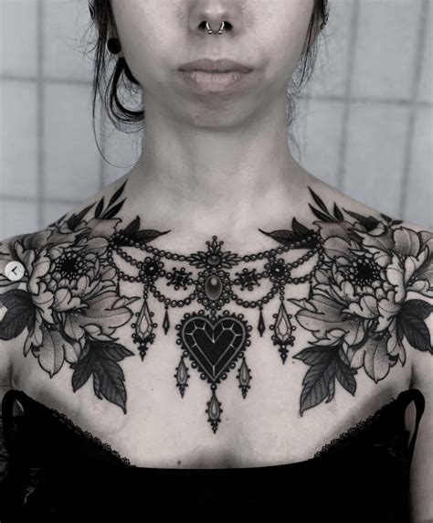 small upper chest tattoo female|50+ Best Chest Tattoos For Women in 2024